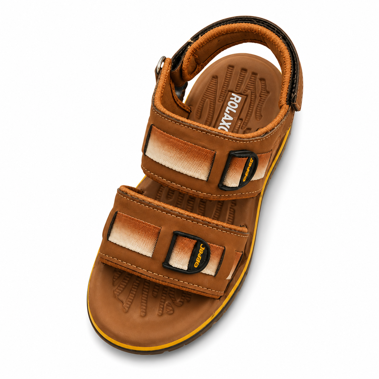 Rolaxo Men's Adjustable Outdoor Comfort Sandals - Brown